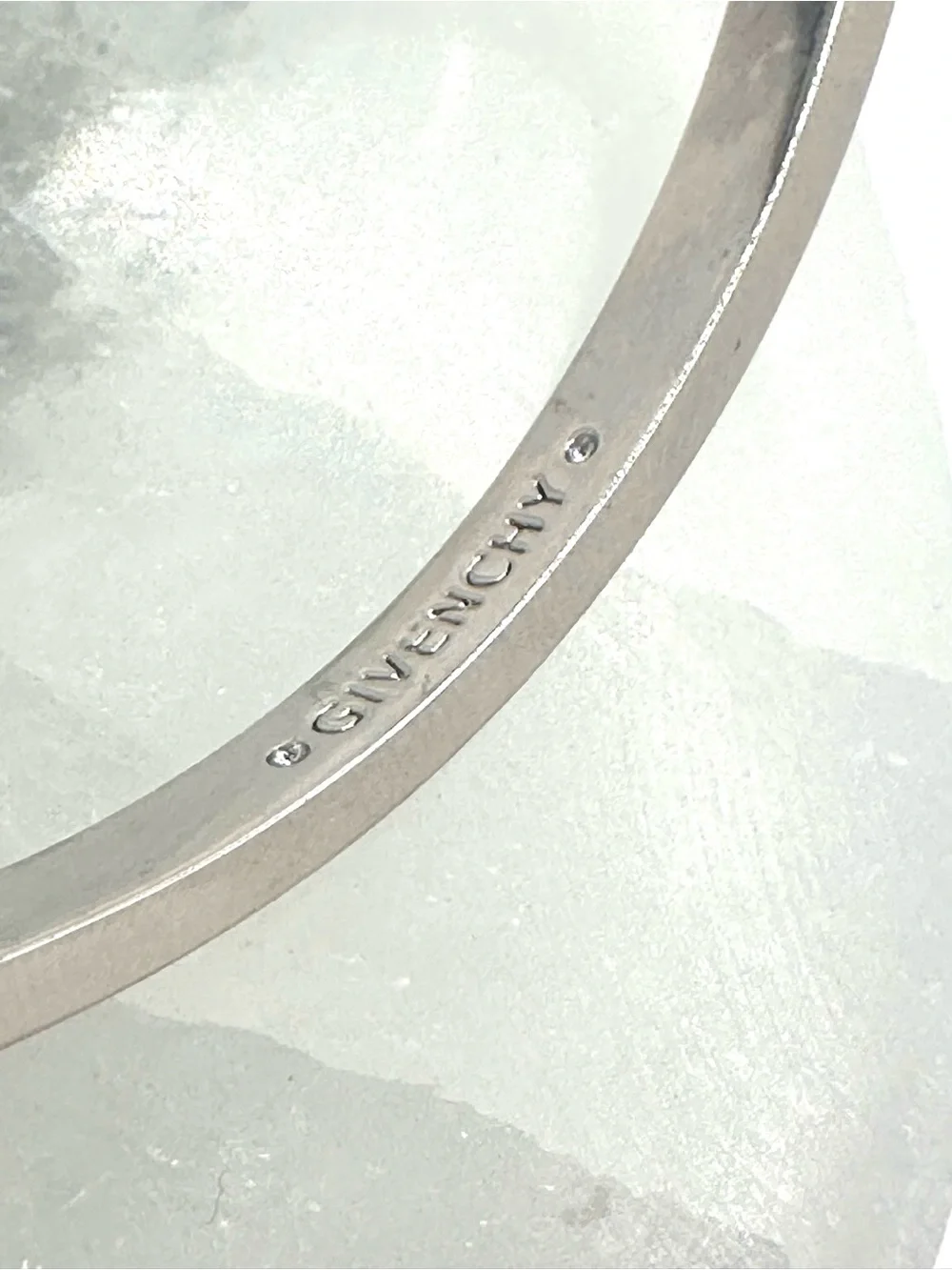 Givenchy Silver Crystal Floral Bandle
